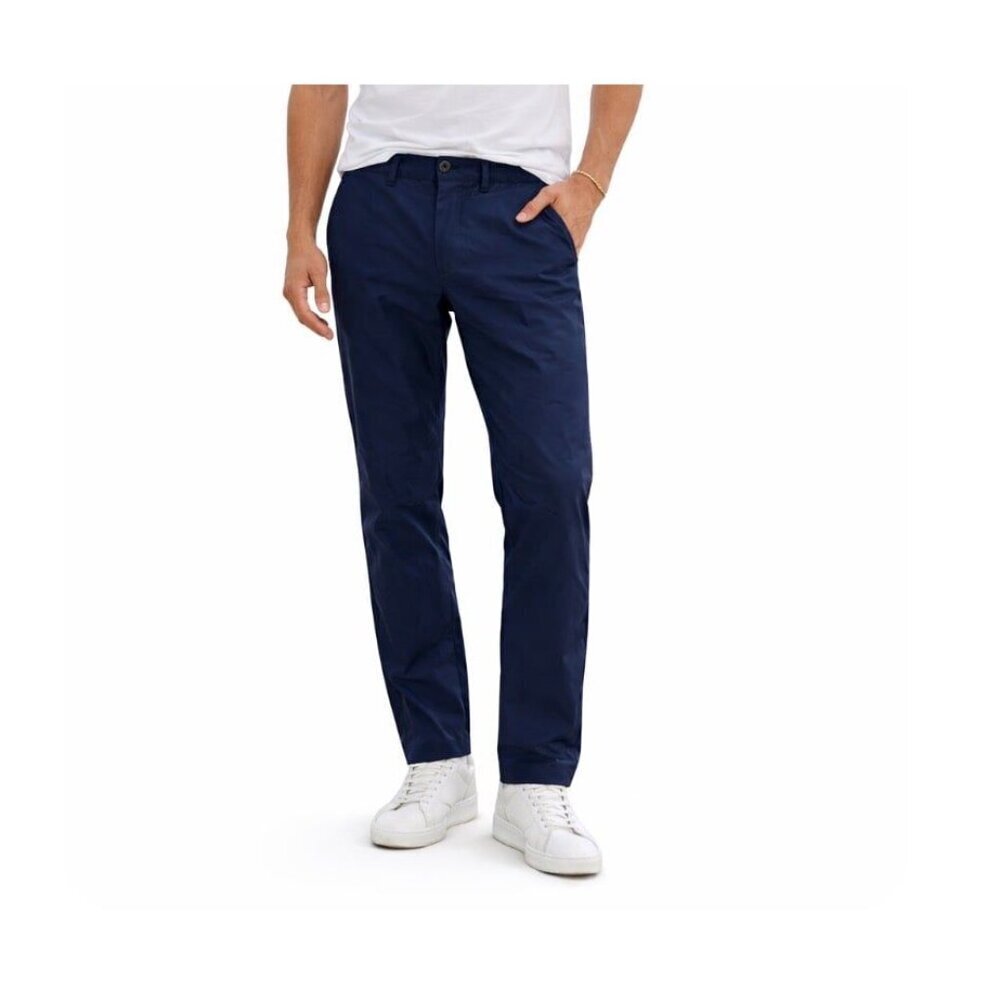 Theory Navy Blue nylon trouser pants straight leg Men's SZ 33" waist w/pockets
